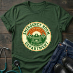 Emergency Room Department Retro ER Badge Nurse Tee - Charcoal / XS | YOUSTOMIZE