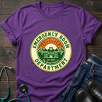 Emergency Room Department Retro ER Badge Nurse Tee - Charcoal / XS | YOUSTOMIZE