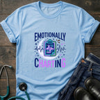 Emotionally Charting Nurse Relatable Humor Tee - Sand / S | YOUSTOMIZE