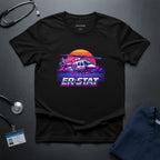 ER-STAT Rescue Helicopter T-Shirt — Retro Sunset Air Rescue Tee - YOUSTOMIZE
