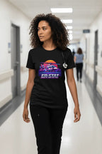 ER-STAT Rescue Helicopter T-Shirt — Retro Sunset Air Rescue Tee - YOUSTOMIZE