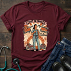 First in Family I Carried My Family Through Nursing School Tee - Dark Heather / XS | YOUSTOMIZE