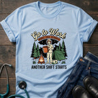 Go to Work Another Shift Starts Campfire Nurse Tee - Sport Grey / XS | YOUSTOMIZE