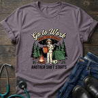 Go to Work Another Shift Starts Campfire Nurse Tee - Sport Grey / XS | YOUSTOMIZE