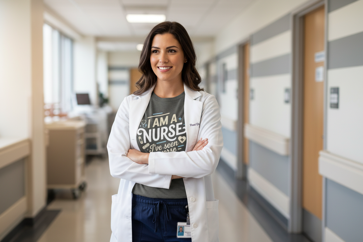 I Am a Nurse - Hospital Hallway