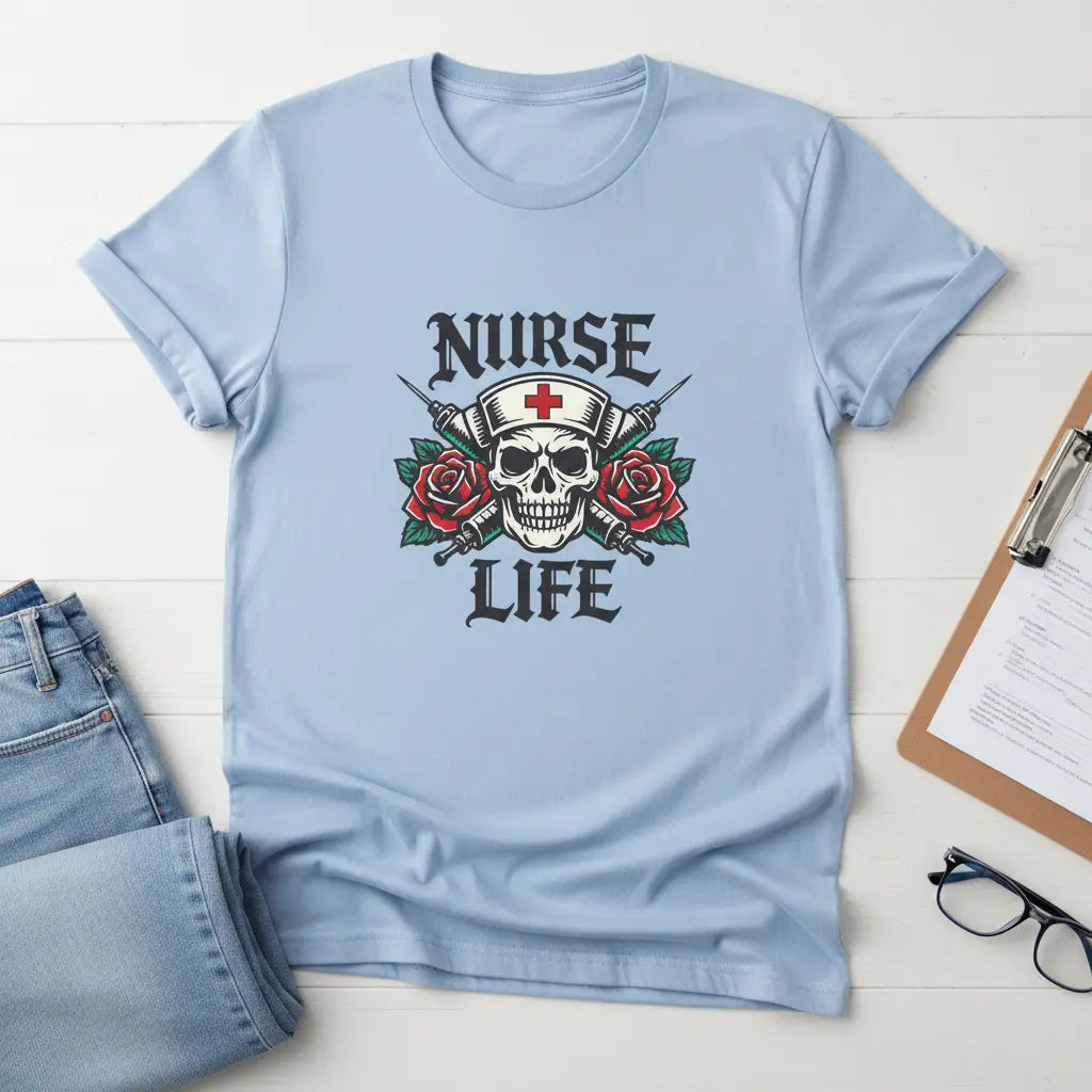 Light Blue Professional Flat Lay