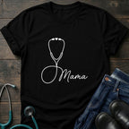 Mama Nurse Identity Graphic Tee - Dark Heather / XS | YOUSTOMIZE