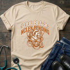 NCLEX Pending Code Black Nursing Graduate Tee - Dark Heather / XS | YOUSTOMIZE