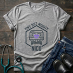 NICU Tiny But Mighty Neonatal Intensive Care Nurse Tee - White / XS | YOUSTOMIZE