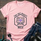 NICU Tiny But Mighty Neonatal Intensive Care Nurse Tee - White / XS | YOUSTOMIZE