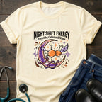 Night Shift Energy Caffeine and Vibes Night Owl Nurse Tee - Sport Grey / XS | YOUSTOMIZE