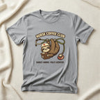Nurse Coffee Club T-Shirt — "Barely Awake, Fully Licensed" Sloth Nursing Tee - YOUSTOMIZE