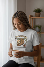 Nurse Coffee Club T-Shirt — "Barely Awake, Fully Licensed" Sloth Nursing Tee - YOUSTOMIZE