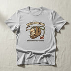 Nurse Coffee Club T-Shirt — "Barely Awake, Fully Licensed" Sloth Nursing Tee - YOUSTOMIZE