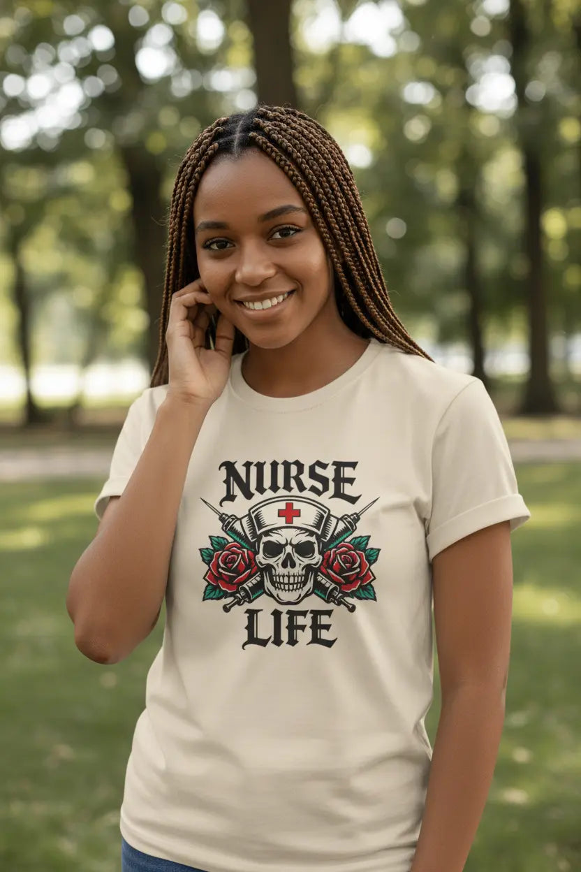 Nurse Life Skull - Female Natural 2