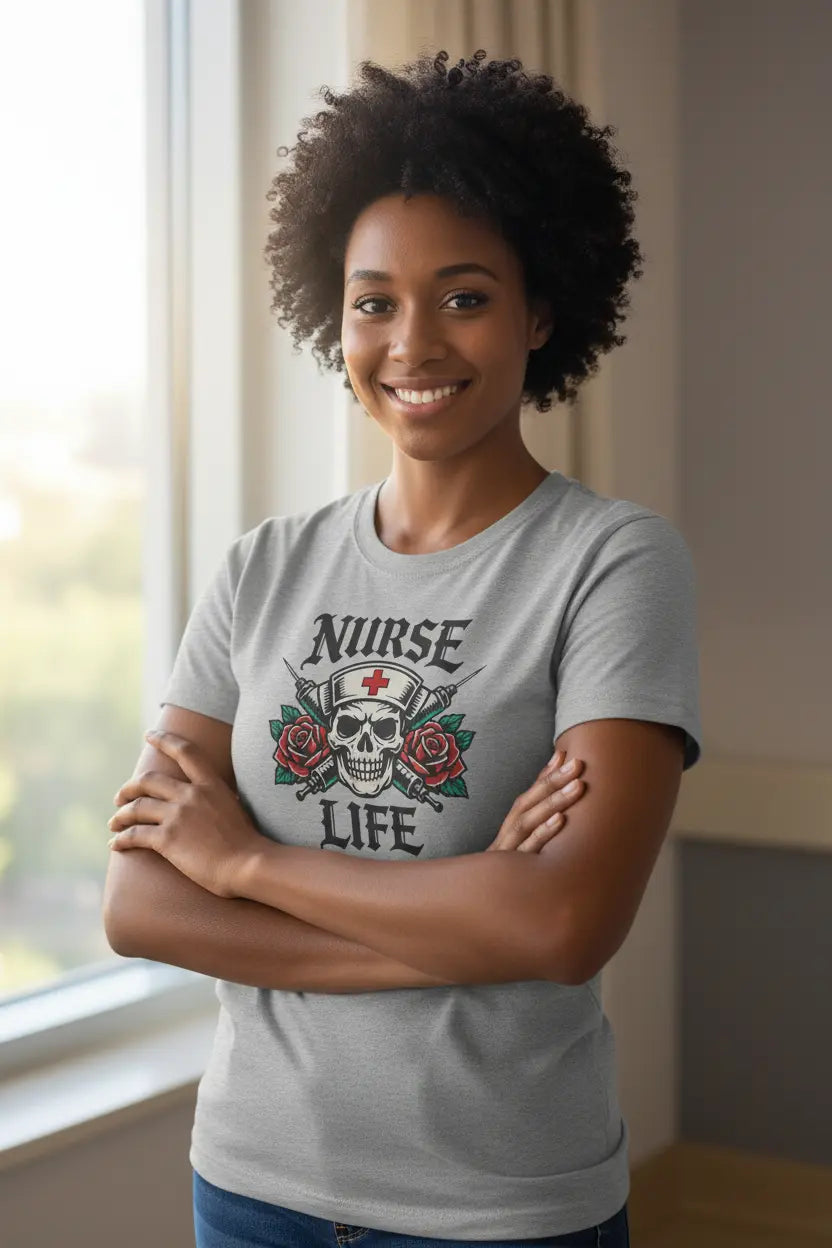 Nurse Life Skull - Hospital Window