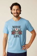 Nurse Life Skull - Light Blue Male
