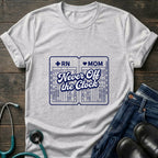 Nurse Mom Never Off the Clock Tee - Light Pink / S | YOUSTOMIZE