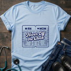 Nurse Mom Never Off the Clock Tee - Light Pink / S | YOUSTOMIZE
