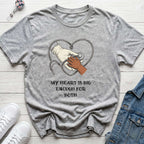 Nurse Mom T-Shirt — "My Heart Is Big Enough For Both" - Sport Grey / XS YOUSTOMIZE