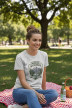 Nursing Wilderness T-Shirt — "The Frontline" Outdoor Nurse Stethoscope Badge - YOUSTOMIZE