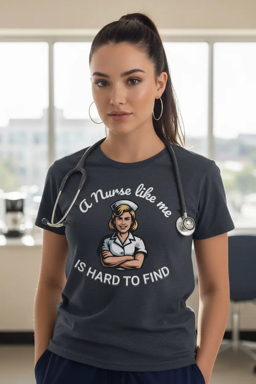 Retro Nurse — Model 1, Navy, Design Focus