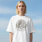 RN Mom T-Shirt — Nurturing the Human Heart Floral Design-Natural / S-YOUSTOMIZE