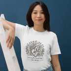 RN Mom T-Shirt — Nurturing the Human Heart Floral Design-Natural / S-YOUSTOMIZE