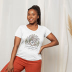 RN Mom T-Shirt — Nurturing the Human Heart Floral Design-Natural / S-YOUSTOMIZE