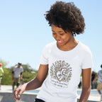 RN Mom T-Shirt — Nurturing the Human Heart Floral Design-Natural / S-YOUSTOMIZE