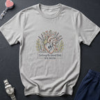 RN Mom T-Shirt — Nurturing the Human Heart Floral Design-Natural / S-YOUSTOMIZE