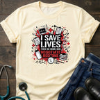 Save Lives Then Negotiate Bedtime Nurse Mom Tee - Sport Grey / XS | YOUSTOMIZE
