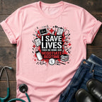 Save Lives Then Negotiate Bedtime Nurse Mom Tee - Sport Grey / XS | YOUSTOMIZE