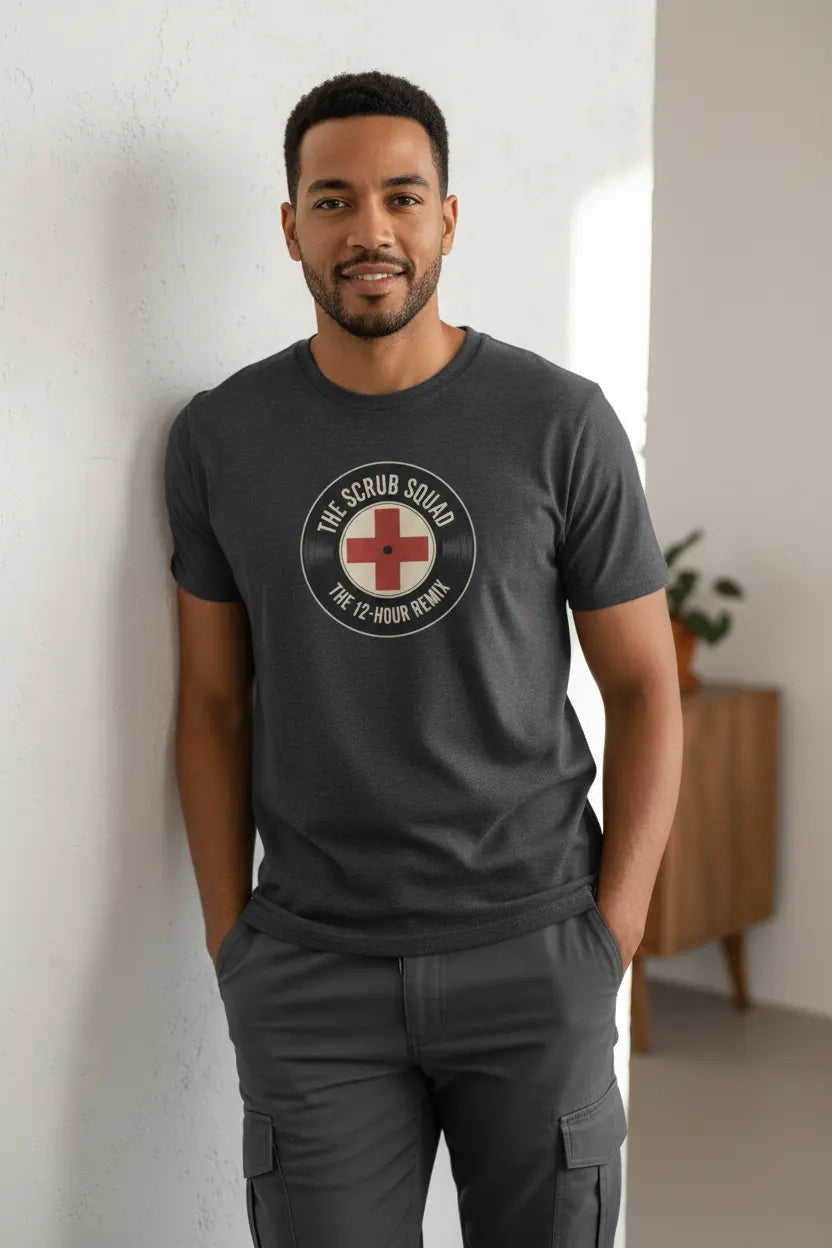 Scrub Squad - Male Dark Heather 2