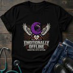 Skull Moon Wings Gothic Nurse Dark Aesthetic Tee - Natural / S | YOUSTOMIZE
