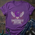 Skull Moon Wings Gothic Nurse Dark Aesthetic Tee - Natural / S | YOUSTOMIZE