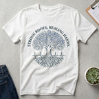 Strong Roots, Healing Hands T-Shirt — Tree of Life Nurse Tee-Navy / XS-YOUSTOMIZE